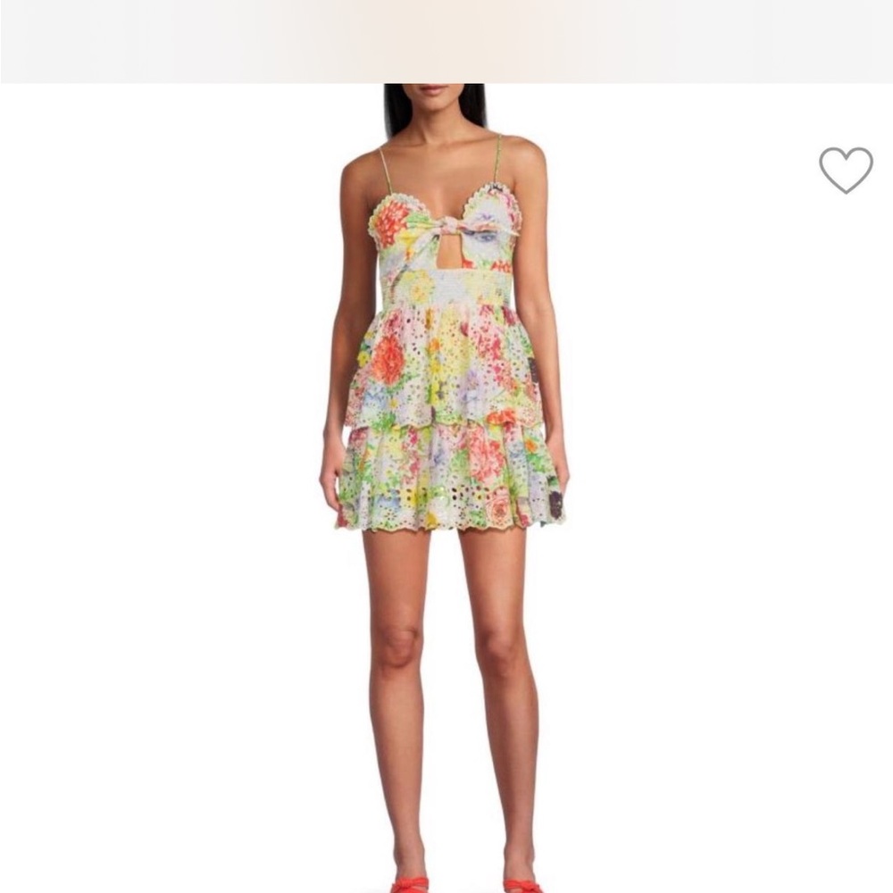 Alice + Olivia Fina Floral Multicolor Mini Dress